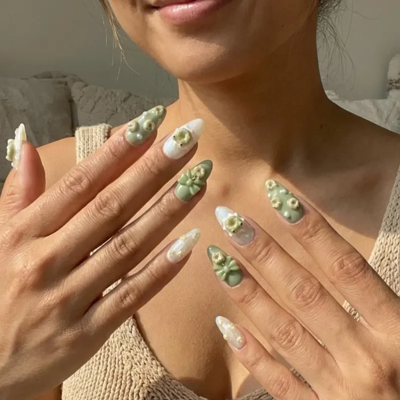 press on nails, kawaii 3d, custom press on nails, fake nails, Nails Art, stained glass nails, gold press on nails, 3d press on nails, luxury press on nails, handmade press on nails