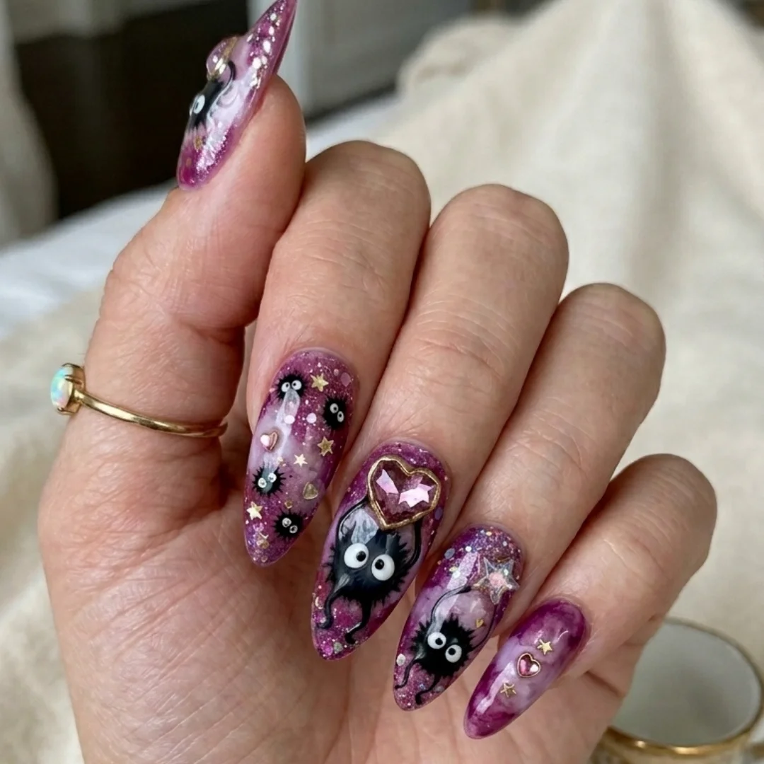 pink marble galaxy, glitter press on, press on nails, custom press on nails, fake nails, Nails Art, stained glass nails, gold press on nails, 3d press on nails, luxury press on nails, handmade press on nails
