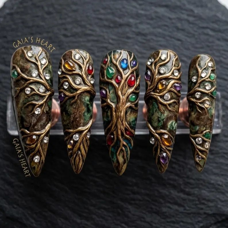 press on nails, custom press on nails, fake nails, Nails Art, stained glass nails, gold press on nails, 3d press on nails, luxury press on nails, handmade press on nails