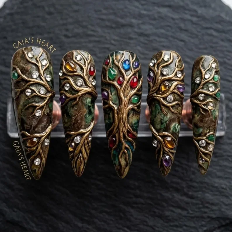 press on nails, custom press on nails, fake nails, Nails Art, stained glass nails, gold press on nails, 3d press on nails, luxury press on nails, handmade press on nails