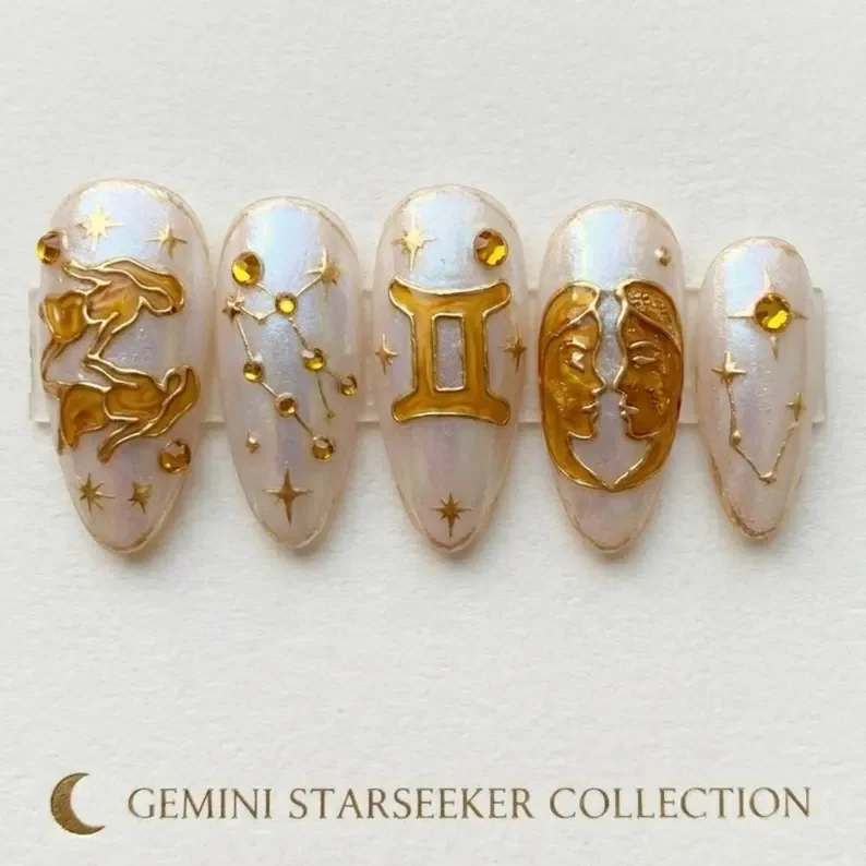 press on nails, custom press on nails, fake nails, Nails Art, stained glass nails, gold press on nails, 3d press on nails, luxury press on nails, handmade press on nails