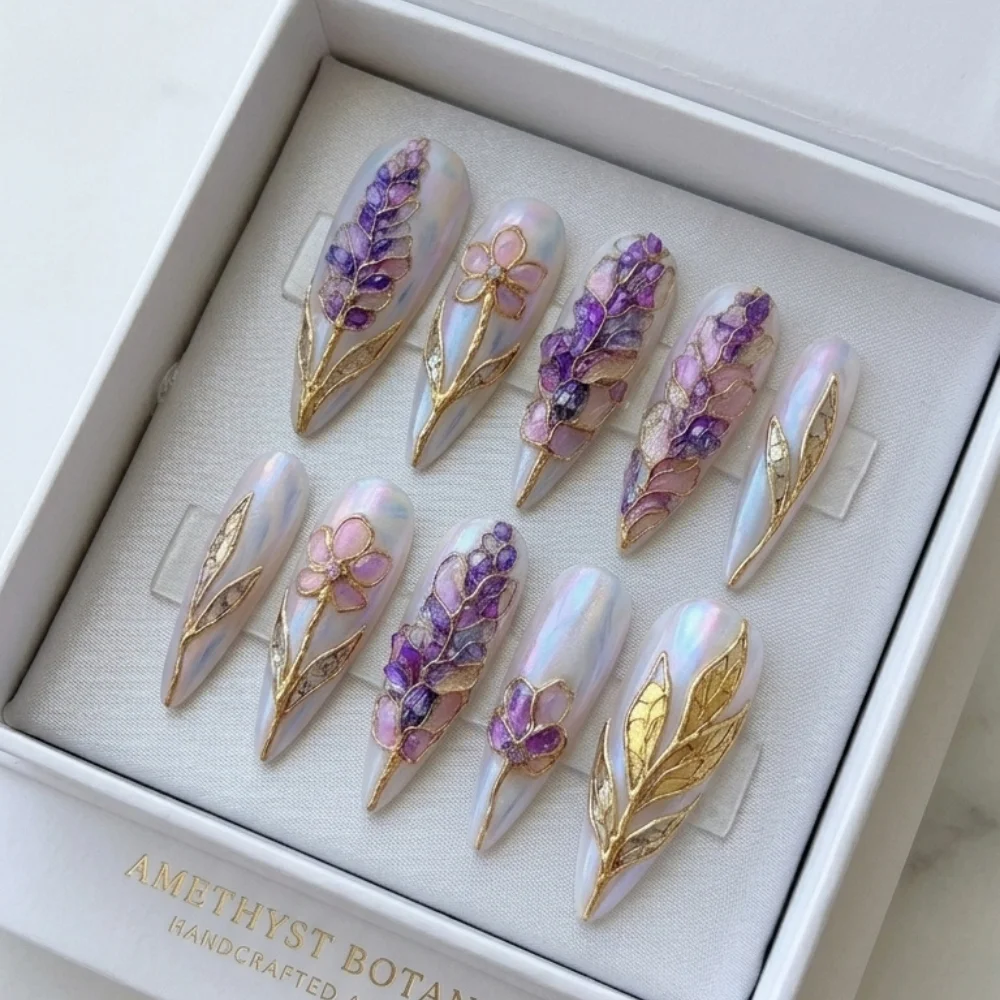 press on nails, custom press on nails, fake nails, Nails Art, stained glass nails, gold press on nails, 3d press on nails, luxury press on nails, handmade press on nails
