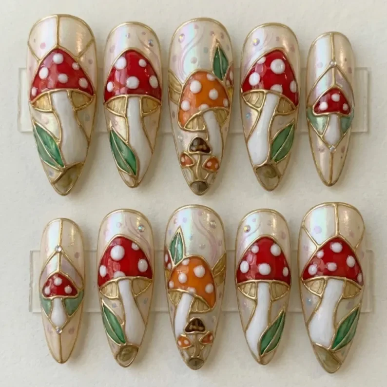press on nails, custom press on nails, fake nails, Nails Art, stained glass nails, gold press on nails, 3d press on nails, luxury press on nails, handmade press on nails