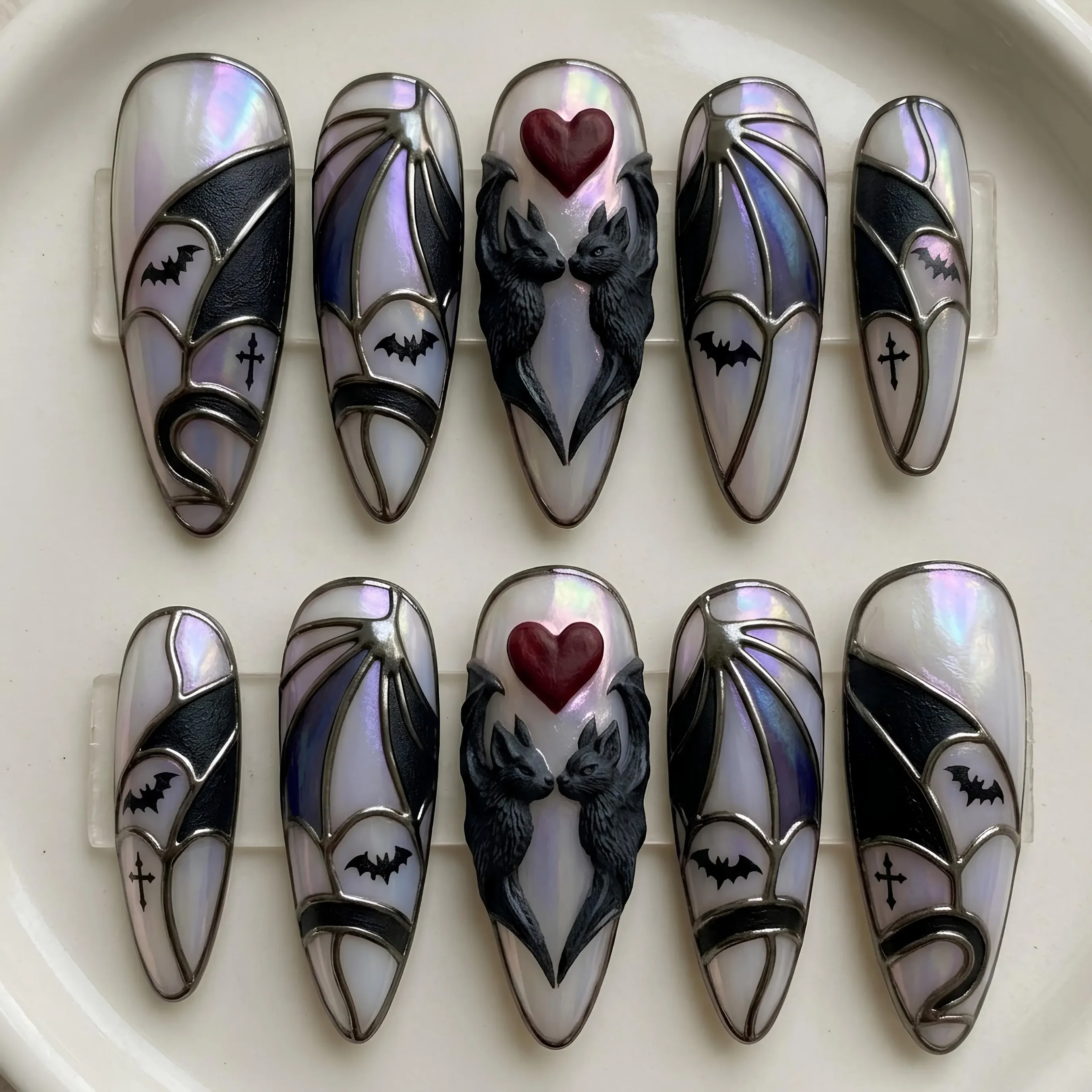 press on nails, custom press on nails, fake nails, Nails Art, stained glass nails, gold press on nails, 3d press on nails, luxury press on nails, handmade press on nails