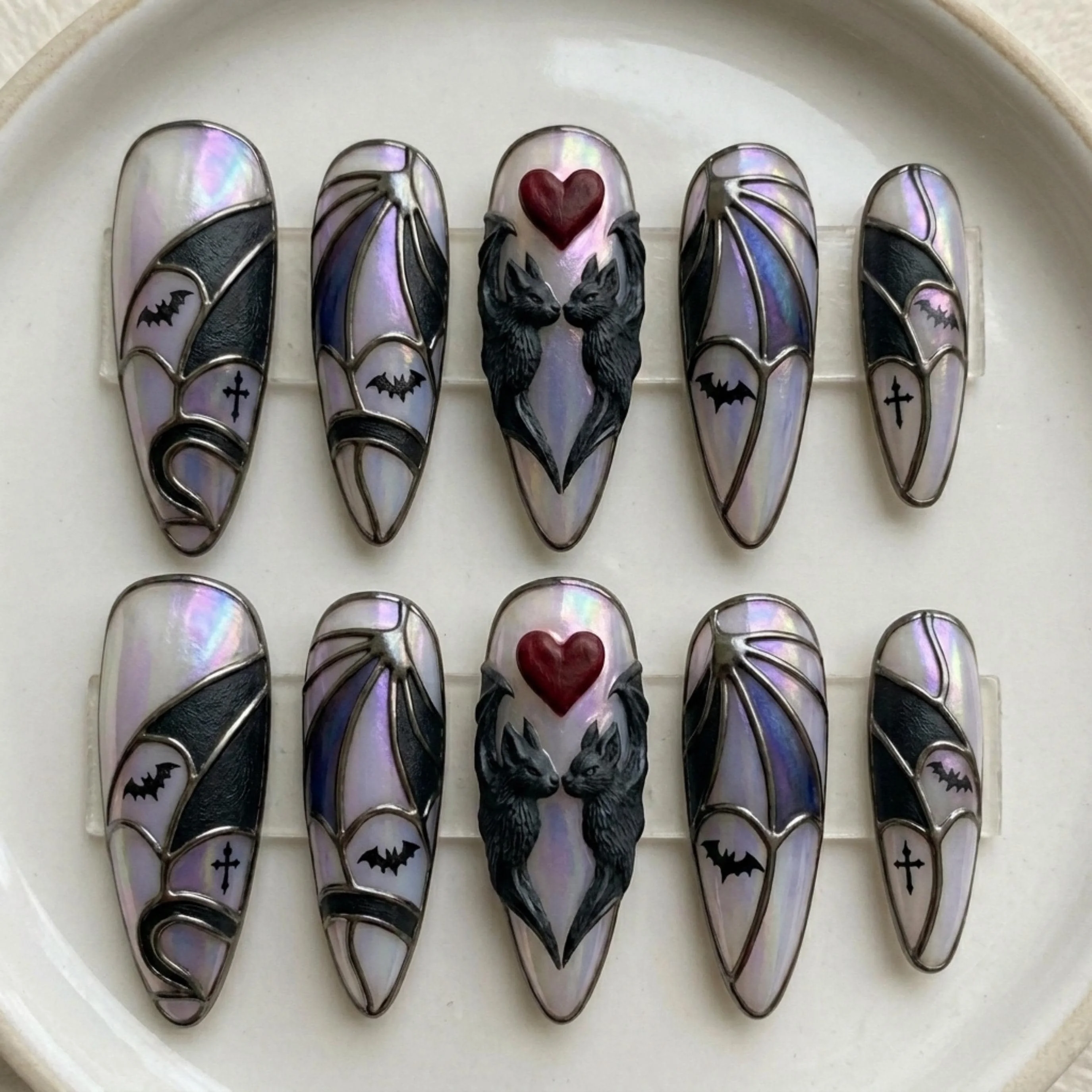 press on nails, custom press on nails, fake nails, Nails Art, stained glass nails, gold press on nails, 3d press on nails, luxury press on nails, handmade press on nails