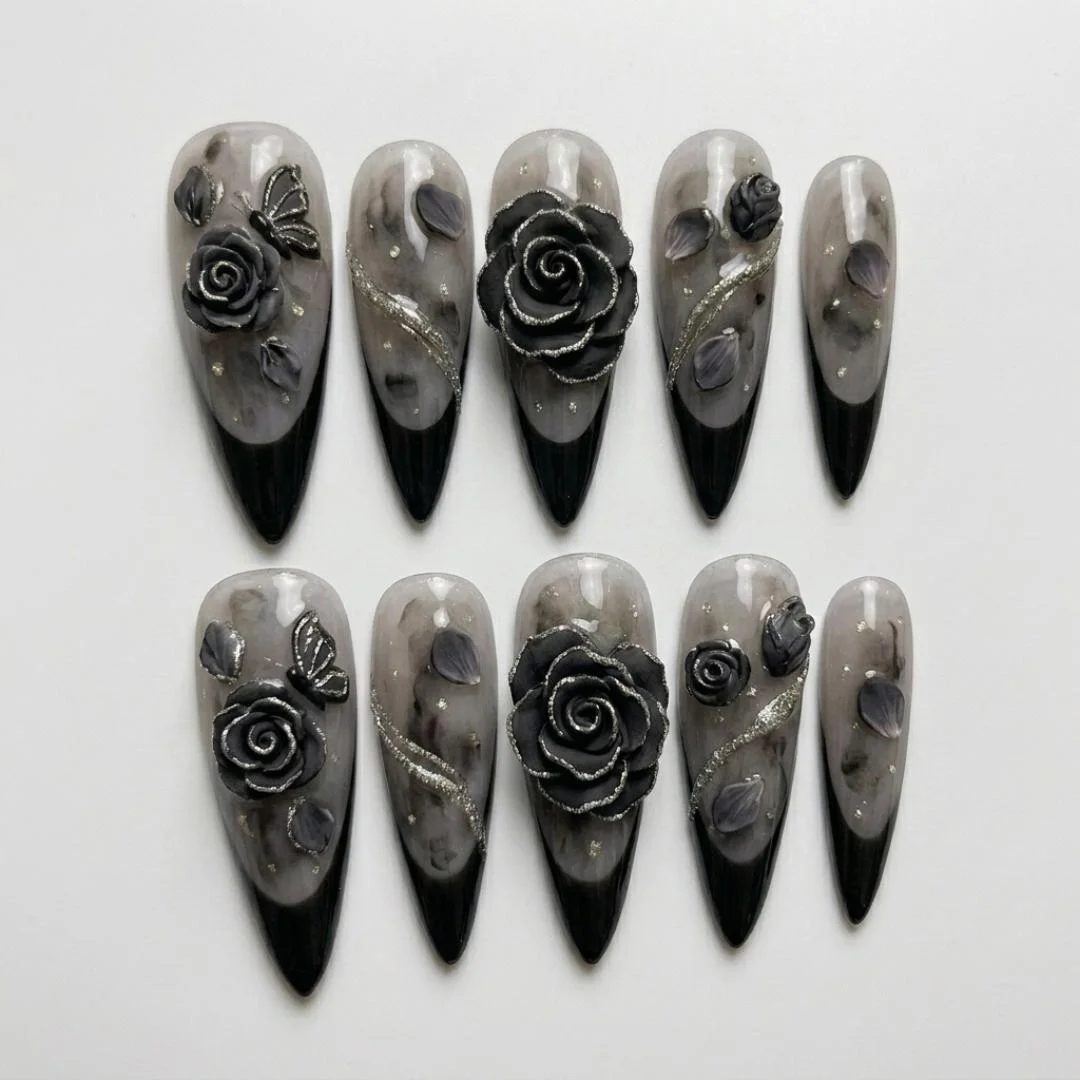 press on nails, custom press on nails, fake nails, Nails Art, stained glass nails, gold press on nails, 3d press on nails, luxury press on nails, handmade press on nails