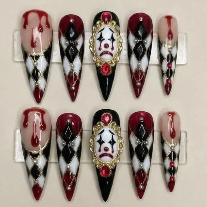 press on nails, custom press on nails, fake nails, Nails Art, stained glass nails, gold press on nails, 3d press on nails, luxury press on nails, handmade press on nails