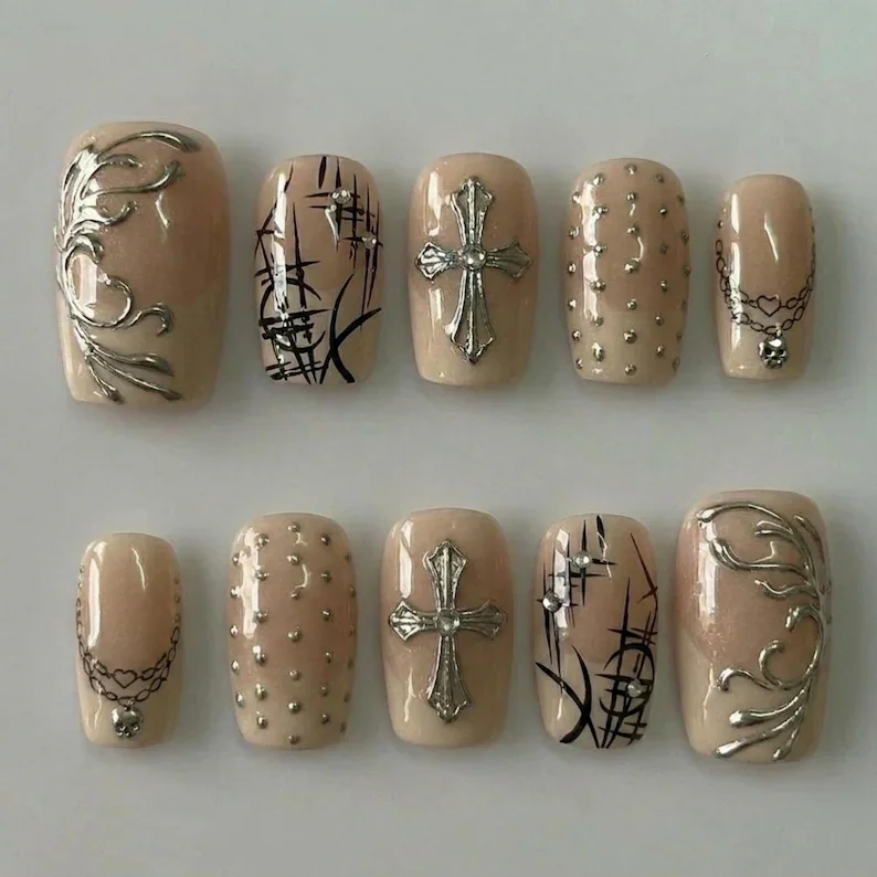 press on nails, custom press on nails, fake nails, Nails Art, stained glass nails, gold press on nails, 3d press on nails, luxury press on nails, handmade press on nails