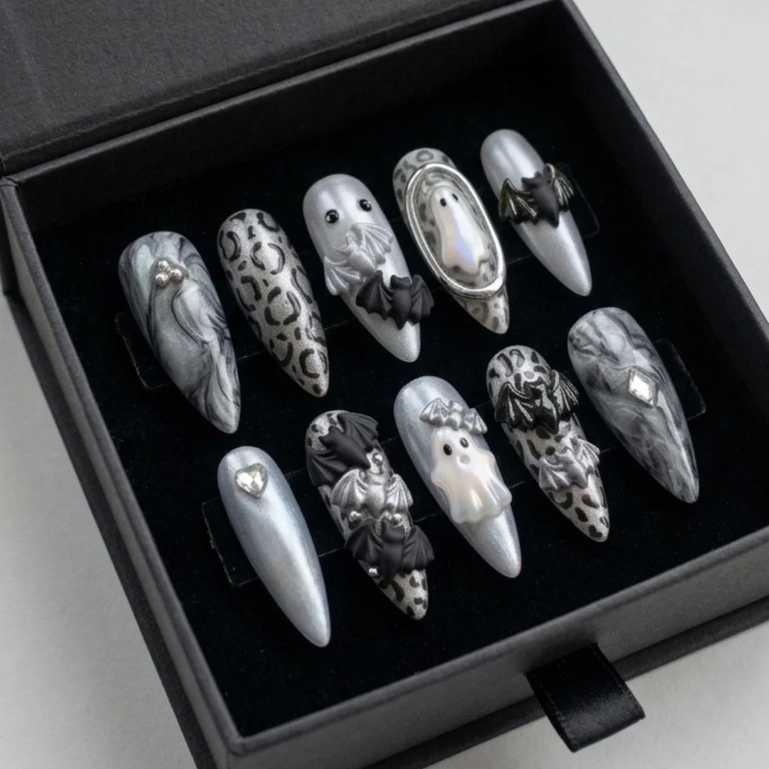press on nails, custom press on nails, fake nails, Nails Art, stained glass nails, gold press on nails, 3d press on nails, luxury press on nails, handmade press on nails