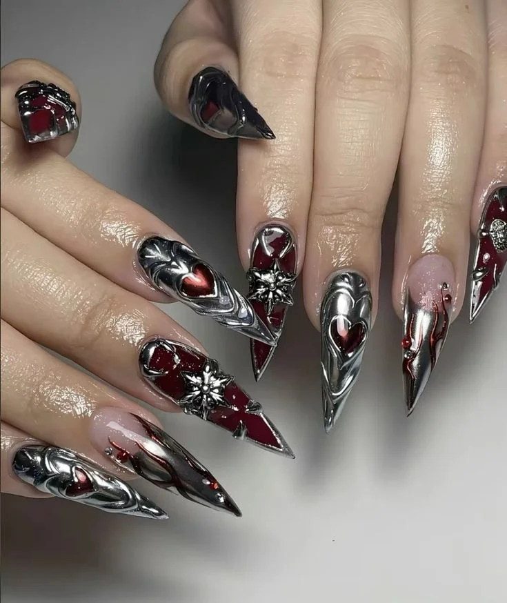 press on nails, custom press on nails, fake nails, Nails Art, stained glass nails, gold press on nails, 3d press on nails, luxury press on nails, handmade press on nails