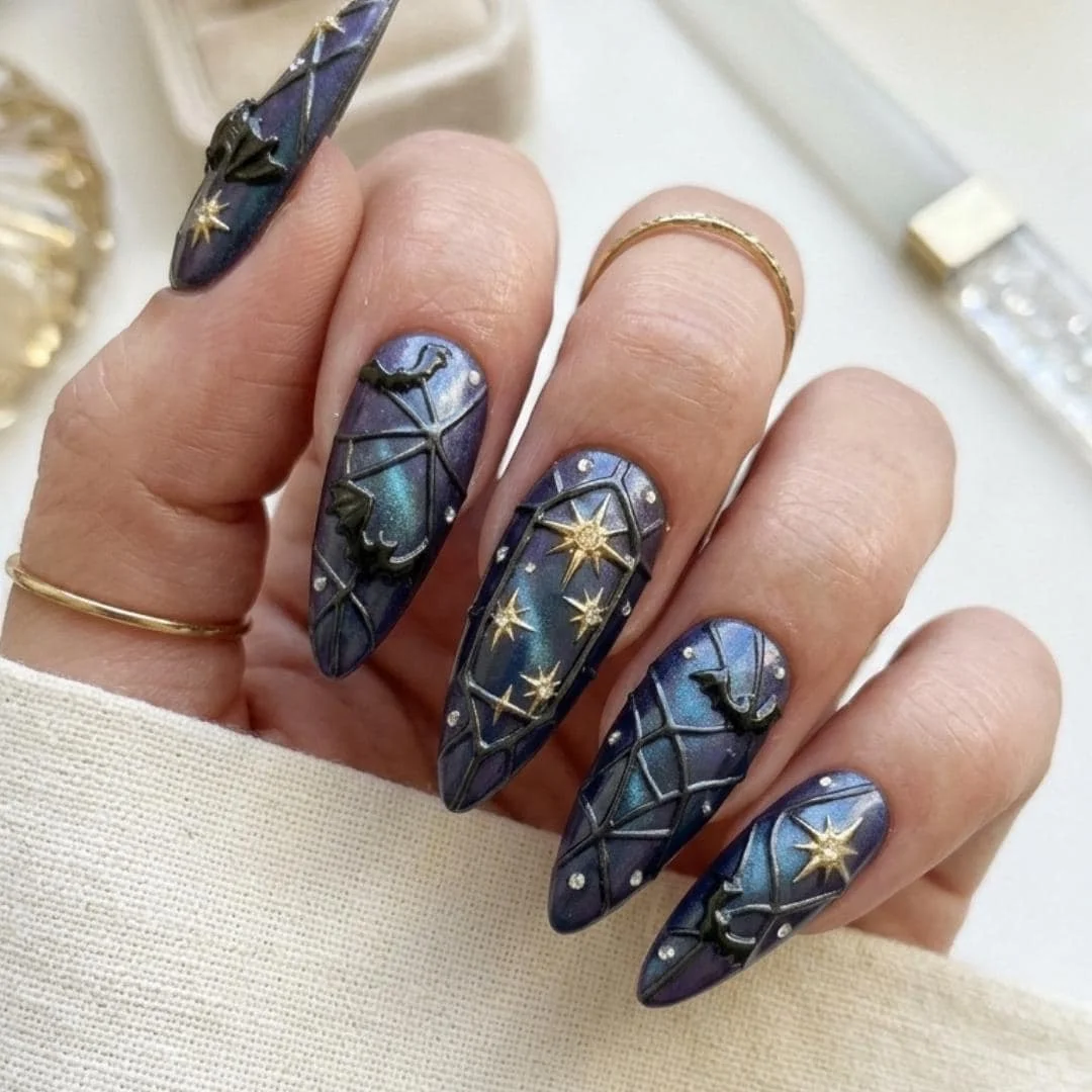 press on nails, custom press on nails, fake nails, Nails Art, stained glass nails, gold press on nails, 3d press on nails, luxury press on nails, handmade press on nails