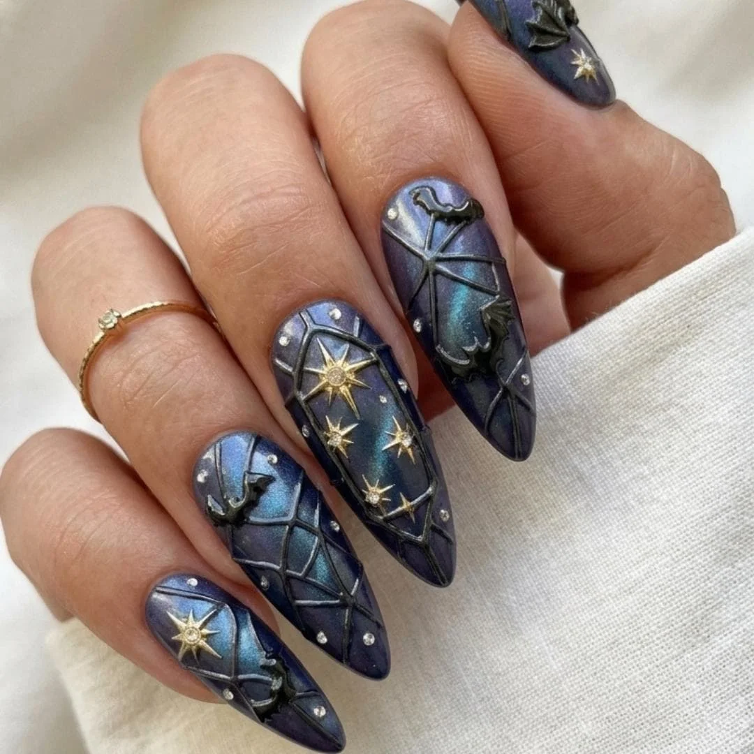 press on nails, custom press on nails, fake nails, Nails Art, stained glass nails, gold press on nails, 3d press on nails, luxury press on nails, handmade press on nails