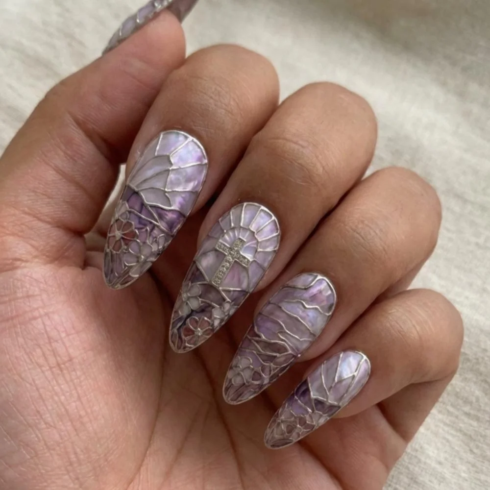 press on nails, custom press on nails, fake nails, Nails Art, stained glass nails, gold press on nails, 3d press on nails, luxury press on nails, handmade press on nails