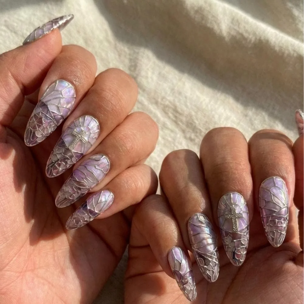 press on nails, custom press on nails, fake nails, Nails Art, stained glass nails, gold press on nails, 3d press on nails, luxury press on nails, handmade press on nails