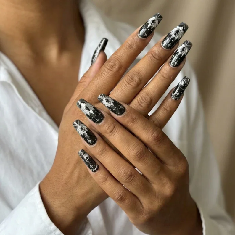 press on nails, custom press on nails, fake nails, Nails Art, stained glass nails, gold press on nails, 3d press on nails, luxury press on nails, handmade press on nails