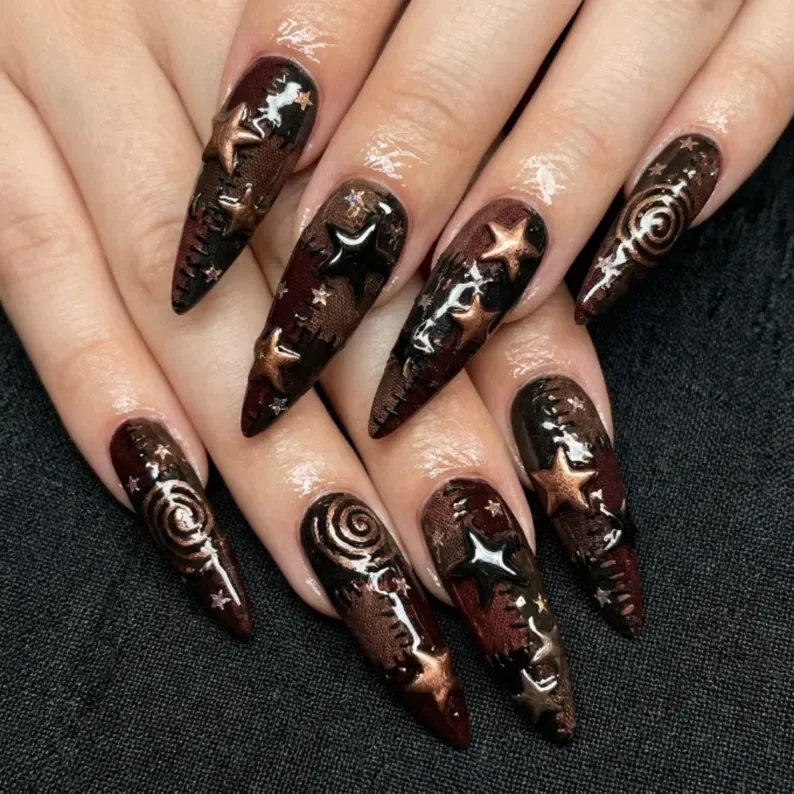 press on nails, custom press on nails, fake nails, Nails Art, stained glass nails, gold press on nails, 3d press on nails, luxury press on nails, handmade press on nails