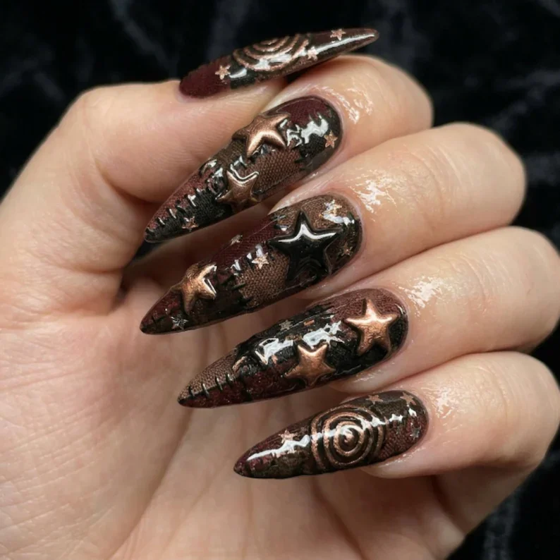 press on nails, custom press on nails, fake nails, Nails Art, stained glass nails, gold press on nails, 3d press on nails, luxury press on nails, handmade press on nails