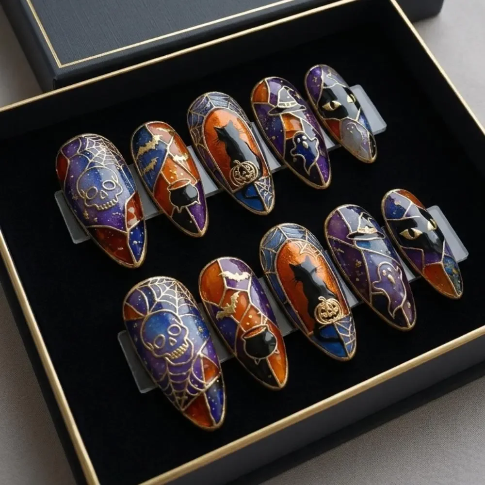 press on nails, custom press on nails, fake nails, Nails Art, stained glass nails, gold press on nails, 3d press on nails, luxury press on nails, handmade press on nails