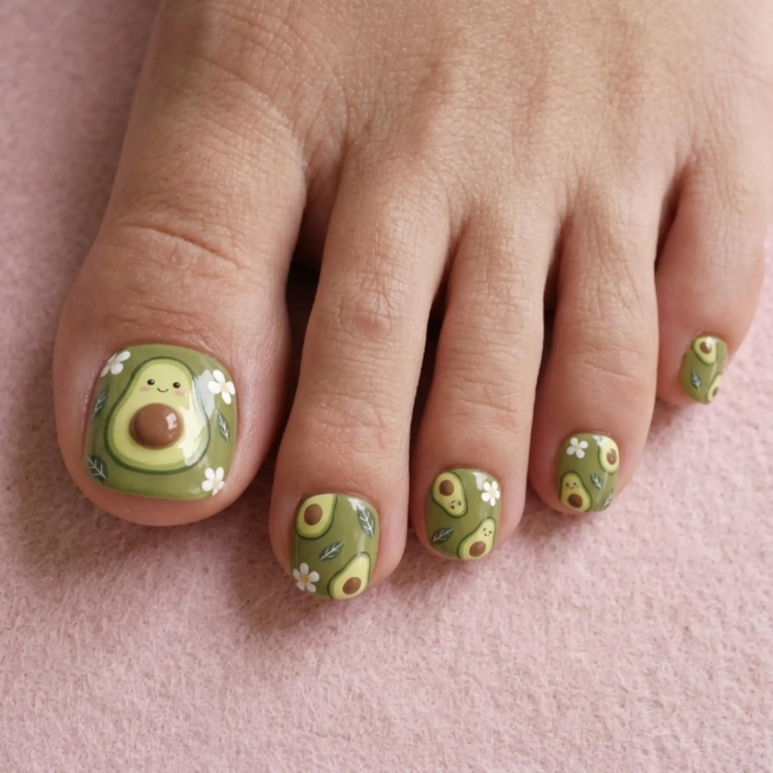 kawaii pedicure, green floral, press on nails, custom press on nails, fake nails, Nails Art, stained glass nails, gold press on nails, 3d press on nails, luxury press on nails, handmade press on nails