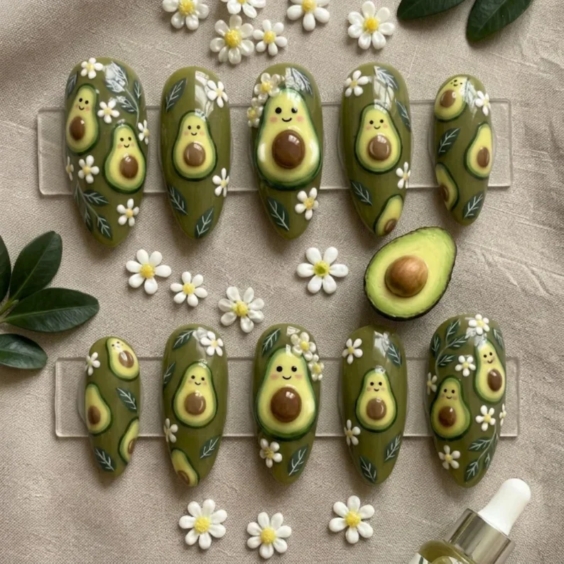 hand-painted 3D nails, press on nails, custom press on nails, fake nails, Nails Art, stained glass nails, gold press on nails, 3d press on nails, luxury press on nails, handmade press on nails