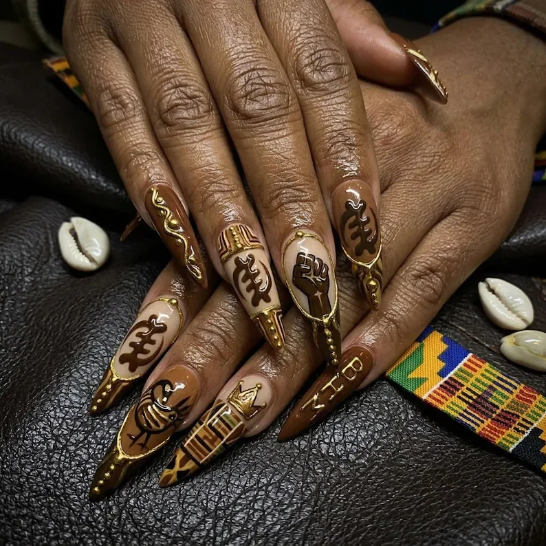 press on nails, custom press on nails, fake nails, Nails Art, stained glass nails, gold press on nails, 3d press on nails, luxury press on nails, handmade press on nails