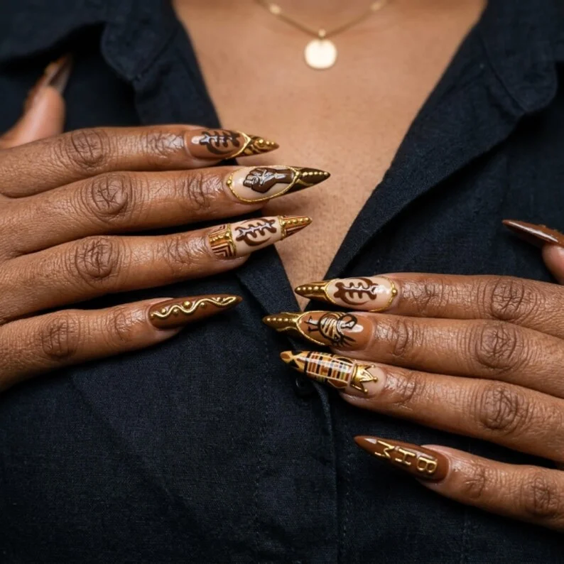 press on nails, custom press on nails, fake nails, Nails Art, stained glass nails, gold press on nails, 3d press on nails, luxury press on nails, handmade press on nails