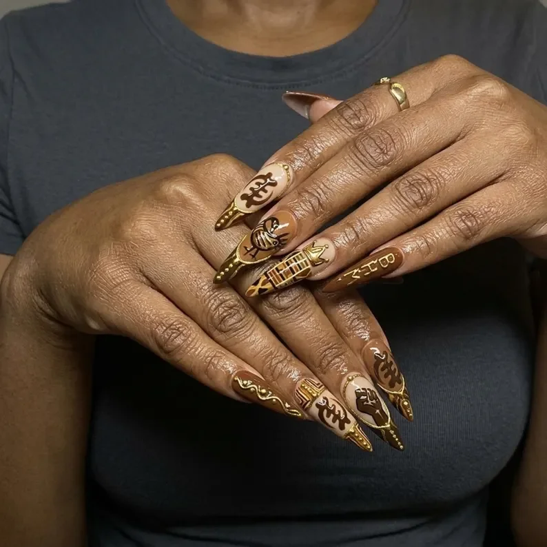 press on nails, custom press on nails, fake nails, Nails Art, stained glass nails, gold press on nails, 3d press on nails, luxury press on nails, handmade press on nails