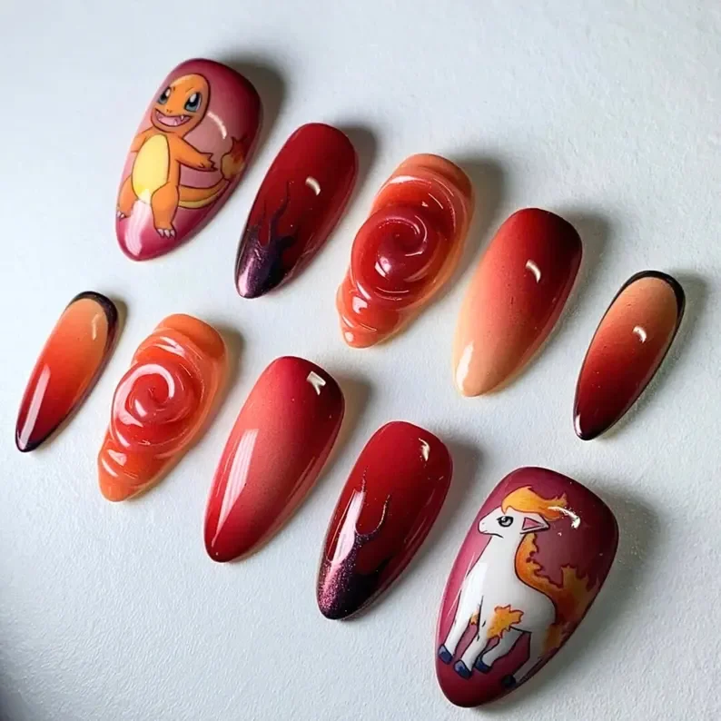press on nails, custom press on nails, fake nails, Nails Art, stained glass nails, gold press on nails, 3d press on nails, luxury press on nails, handmade press on nails
