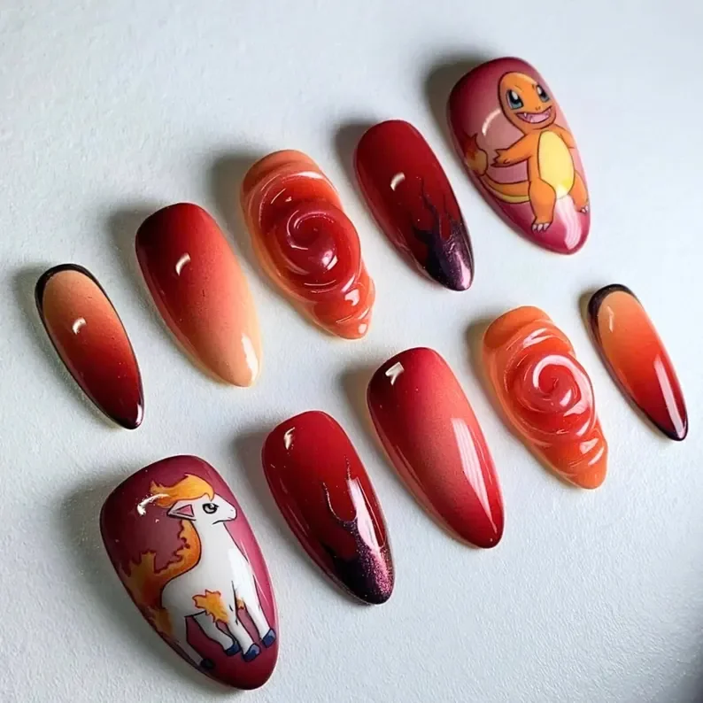 press on nails, custom press on nails, fake nails, Nails Art, stained glass nails, gold press on nails, 3d press on nails, luxury press on nails, handmade press on nails