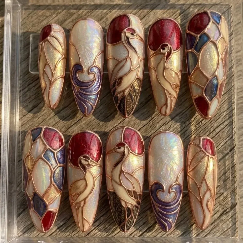 press on nails, custom press on nails, fake nails, Nails Art, stained glass nails, gold press on nails, 3d press on nails, luxury press on nails, handmade press on nails