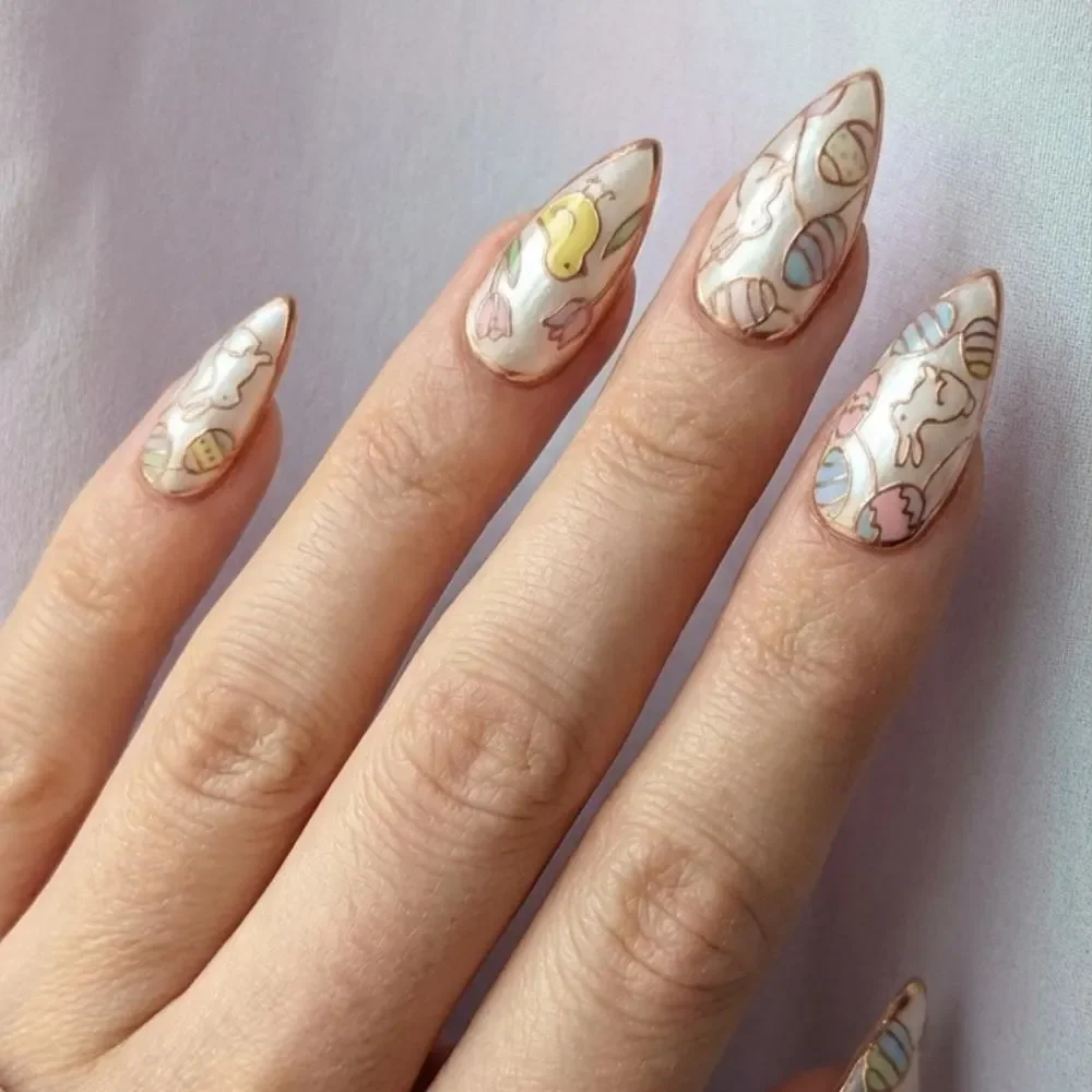 iridescent nails, press on nails, custom press on nails, fake nails, Nails Art, stained glass nails, gold press on nails, 3d press on nails, luxury press on nails, handmade press on nails