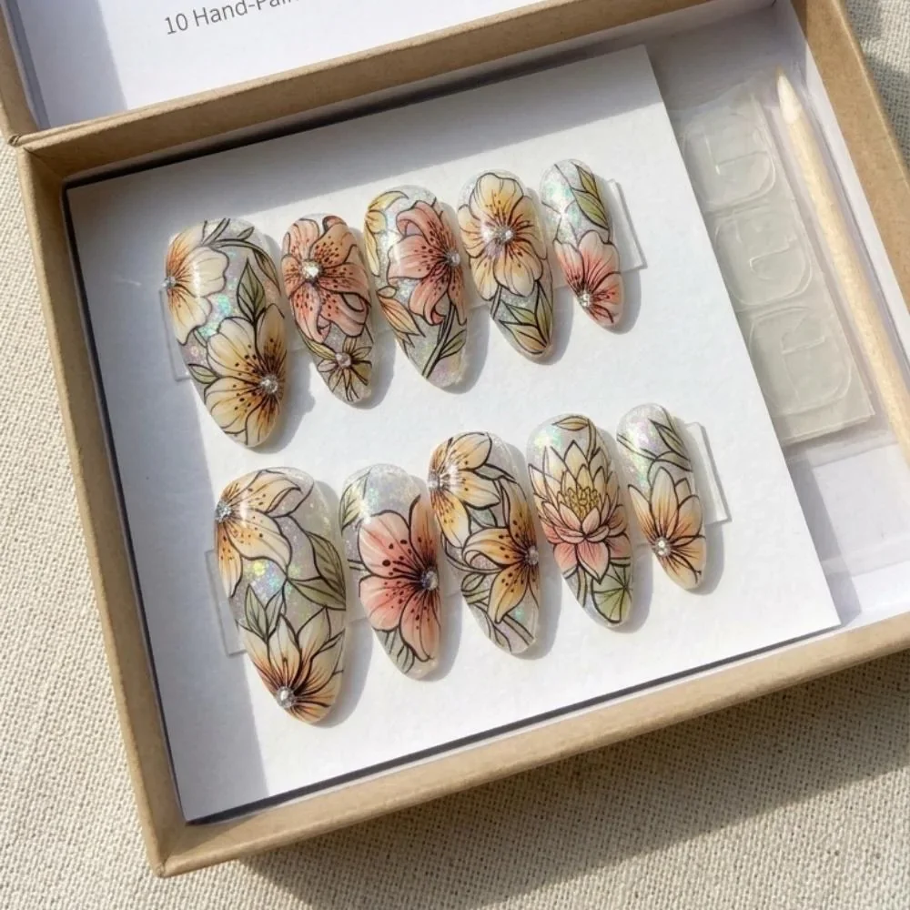 press on nails, custom press on nails, fake nails, Nails Art, stained glass nails, gold press on nails, 3d press on nails, luxury press on nails, handmade press on nails