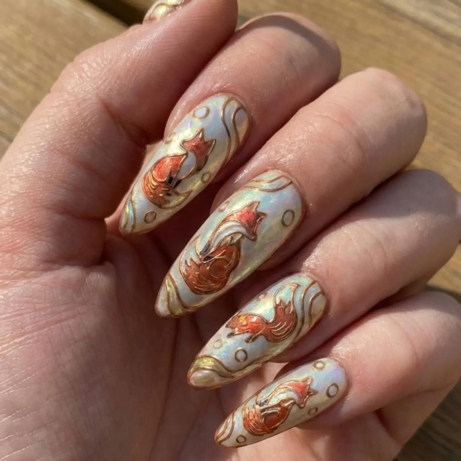 rose gold filigree, stained glass nails, press on nails, custom press on nails, fake nails, Nails Art, gold press on nails, 3d press on nails, luxury press on nails, handmade press on nails