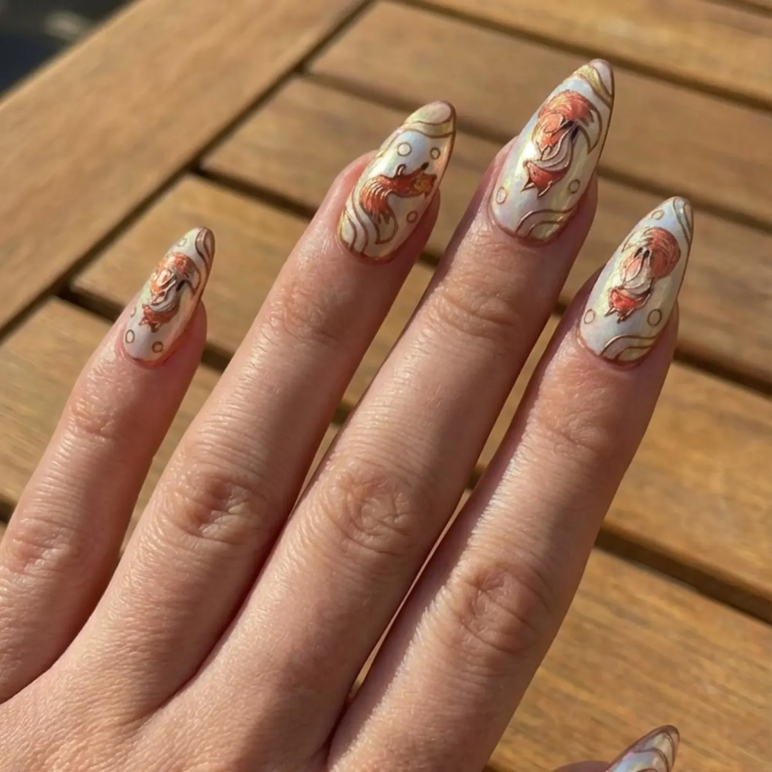 filigree design, stained glass style, press on nails, custom press on nails, fake nails, Nails Art, stained glass nails, gold press on nails, 3d press on nails, luxury press on nails, handmade press on nails