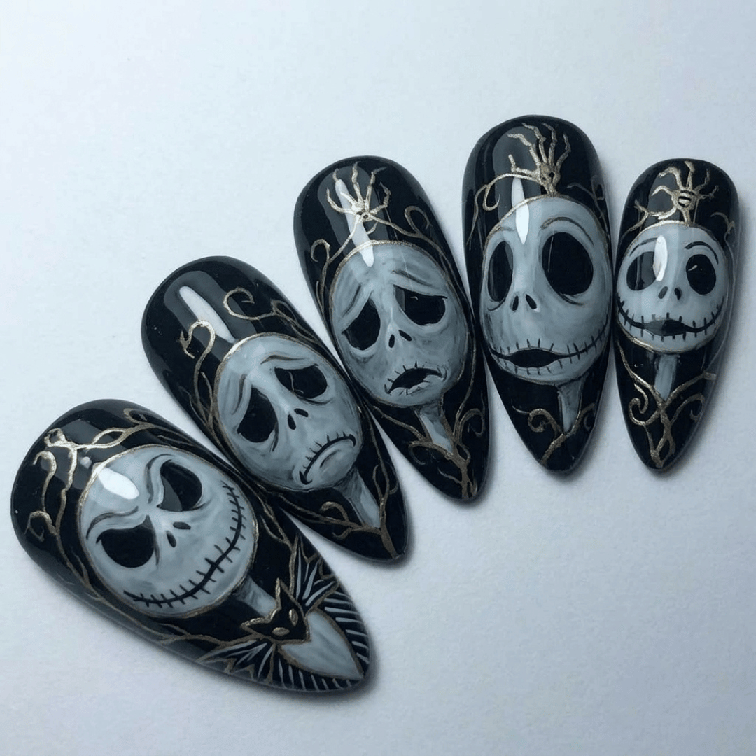 Halloween face expressions, luxury false nails, press on nails, custom press on nails, fake nails, Nails Art, stained glass nails, gold press on nails, 3d press on nails, luxury press on nails, handmade press on nails