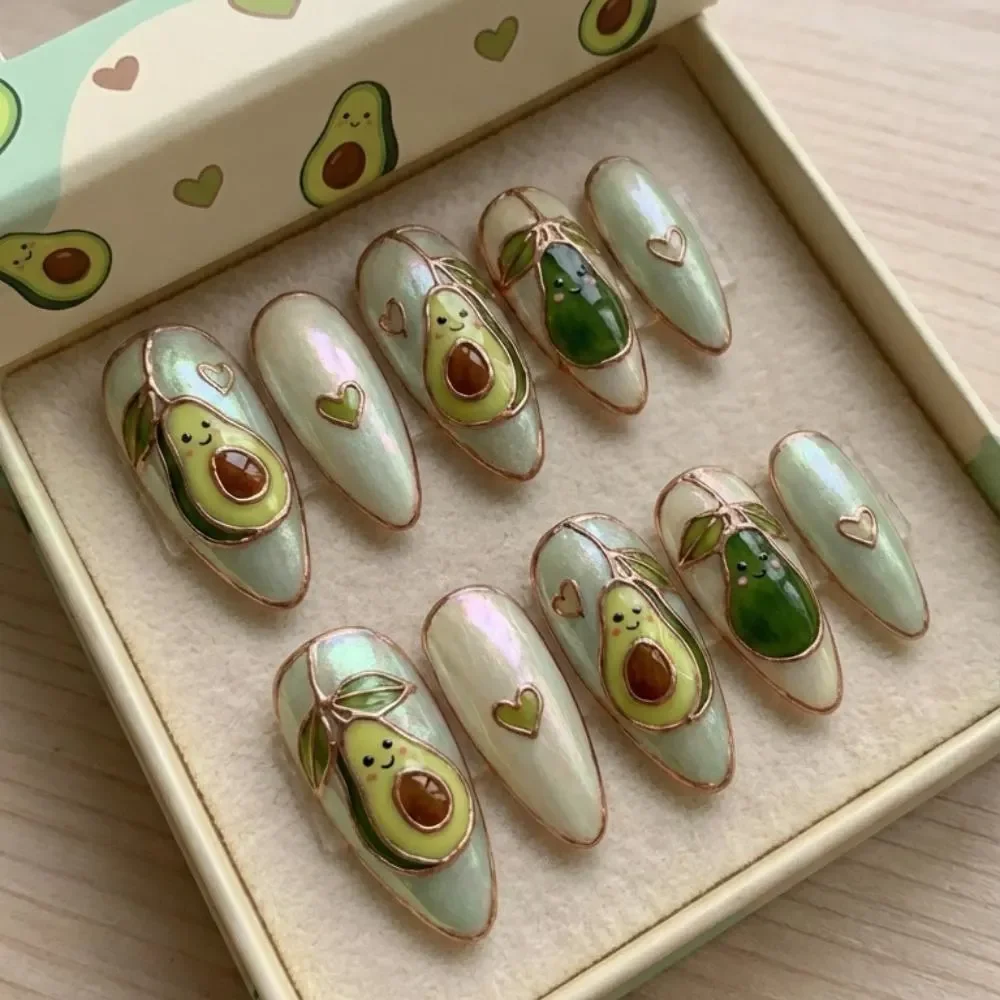 stained glass nails, iridescent pearly, press on nails, custom press on nails, fake nails, Nails Art, gold press on nails, 3d press on nails, luxury press on nails, handmade press on nails