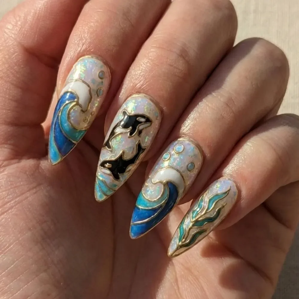 press on nails, custom press on nails, fake nails, Nails Art, stained glass nails, gold press on nails, 3d press on nails, luxury press on nails, handmade press on nails