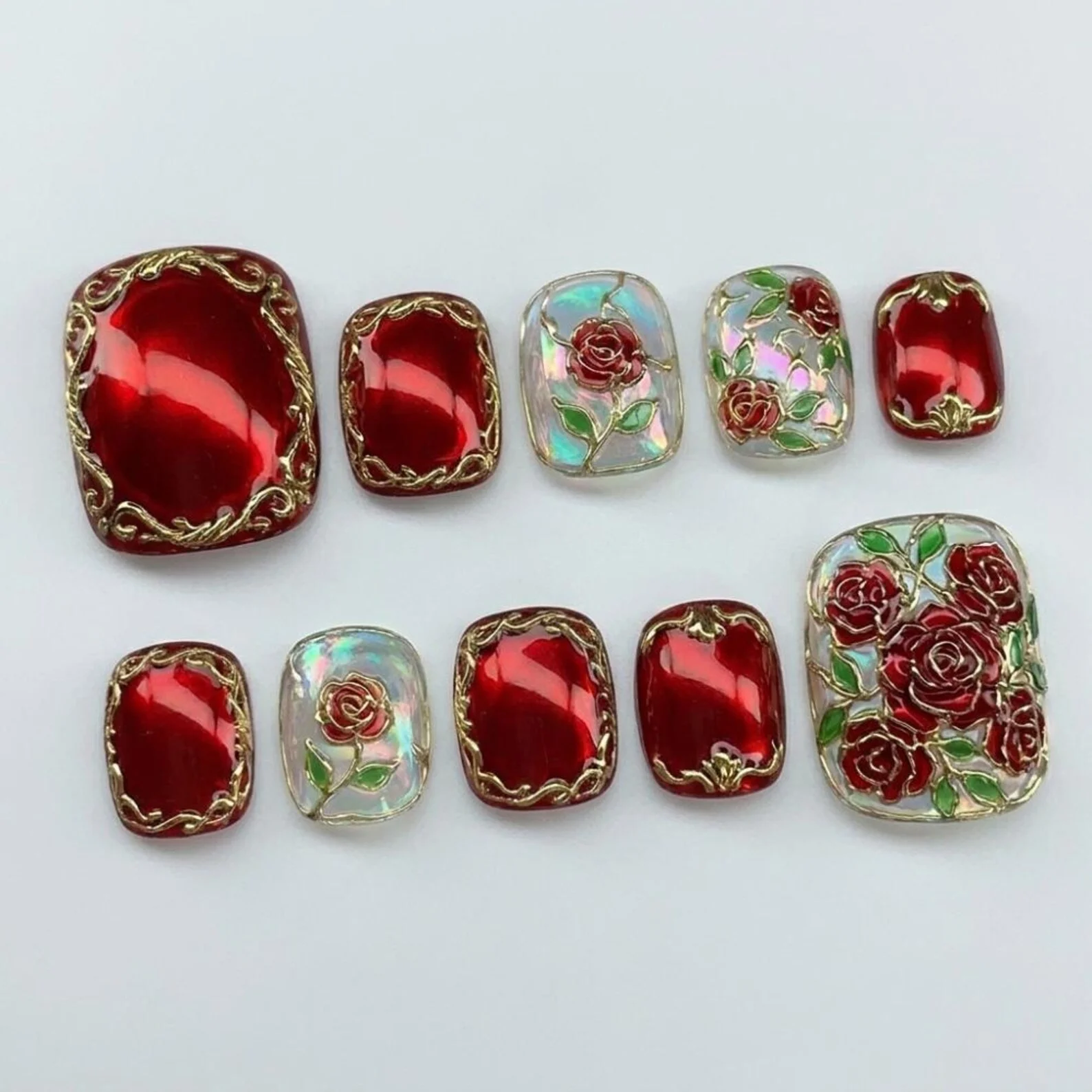 vintage gold frame, luxury coquette, press on nails, custom press on nails, fake nails, Nails Art, stained glass nails, gold press on nails, 3d press on nails, luxury press on nails, handmade press on nails