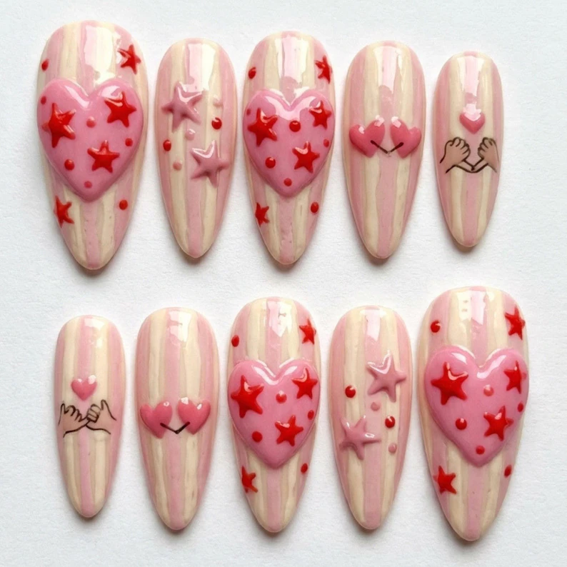 press on nails, custom press on nails, fake nails, Nails Art, stained glass nails, gold press on nails, 3d press on nails, luxury press on nails, handmade press on nails