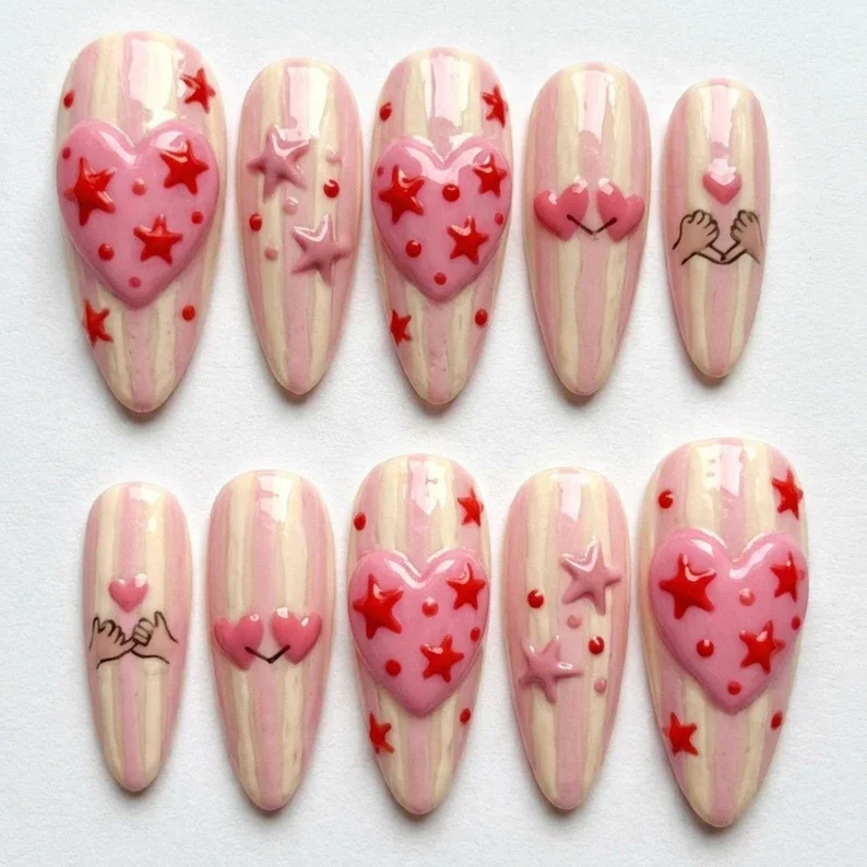 press on nails, custom press on nails, fake nails, Nails Art, stained glass nails, gold press on nails, 3d press on nails, luxury press on nails, handmade press on nails