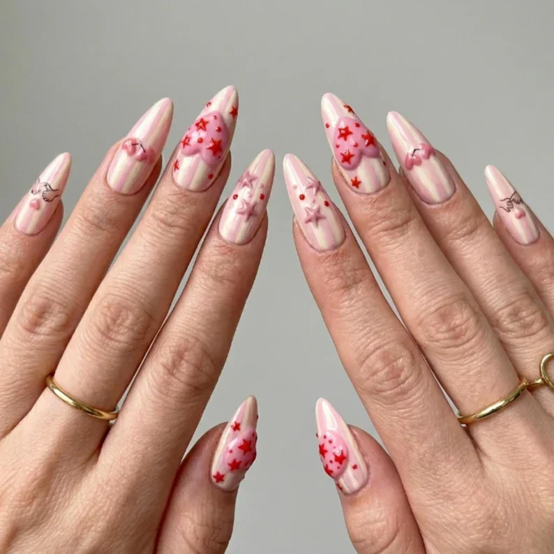 press on nails, custom press on nails, fake nails, Nails Art, stained glass nails, gold press on nails, 3d press on nails, luxury press on nails, handmade press on nails