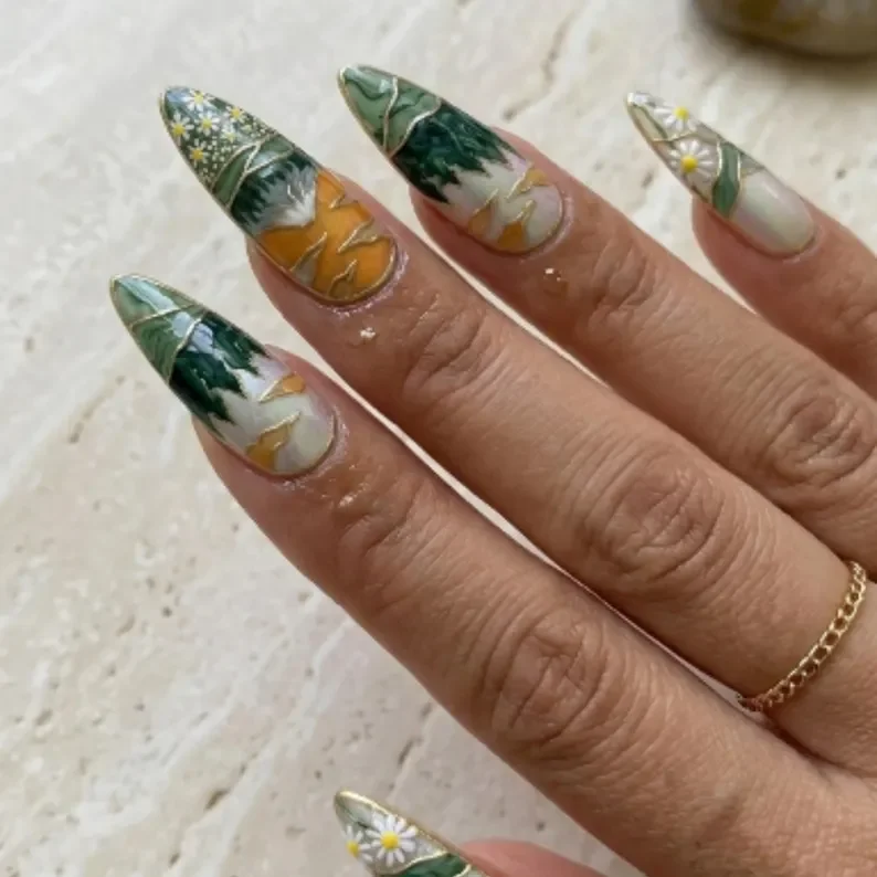 press on nails, custom press on nails, fake nails, Nails Art, stained glass nails, gold press on nails, 3d press on nails, luxury press on nails, handmade press on nails