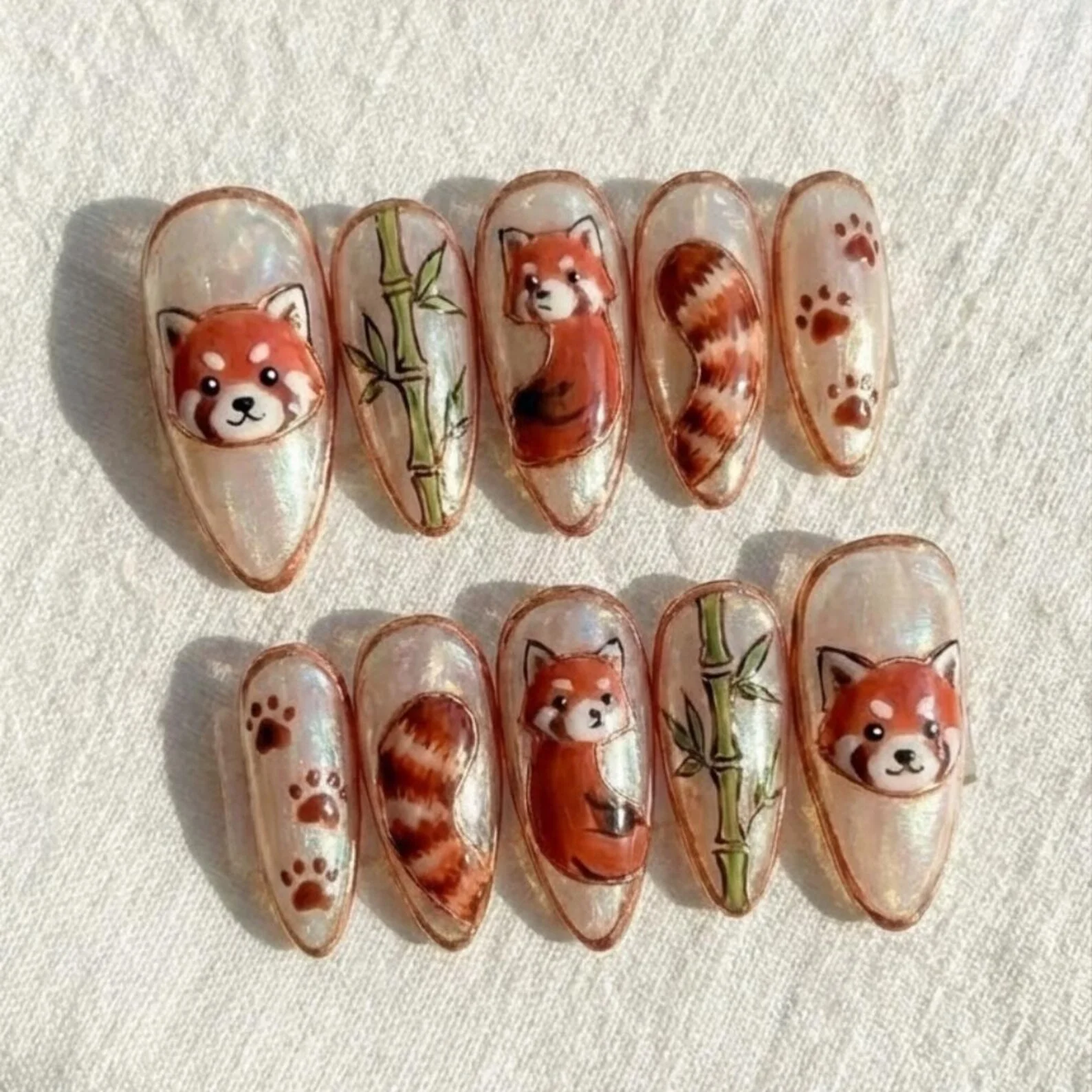 animal nail art, pearl iridescent, press on nails, custom press on nails, fake nails, Nails Art, stained glass nails, gold press on nails, 3d press on nails, luxury press on nails, handmade press on nails