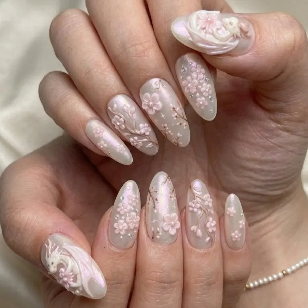 luxury iridescent, pearl press on, press on nails, custom press on nails, fake nails, Nails Art, stained glass nails, gold press on nails, 3d press on nails, luxury press on nails, handmade press on nails