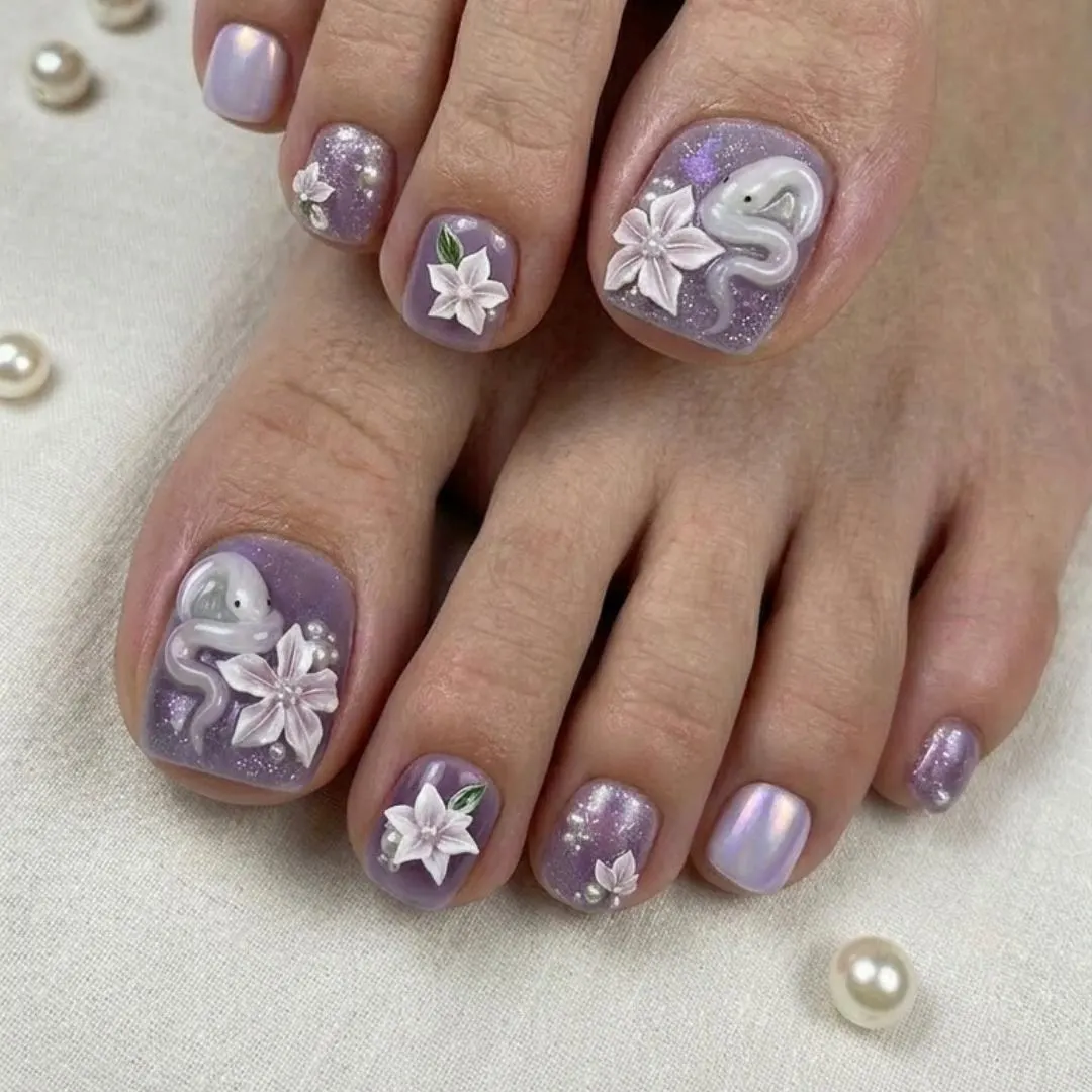 floral pearl design, handmade 3D floral, press on nails, custom press on nails, fake nails, Nails Art, stained glass nails, gold press on nails, 3d press on nails, luxury press on nails, handmade press on nails