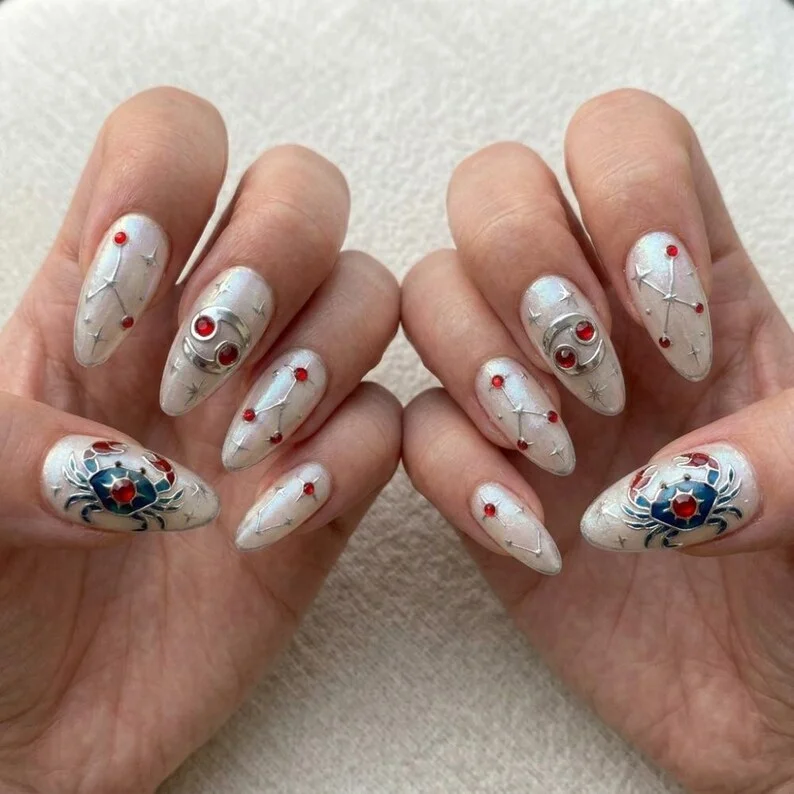 press on nails, custom press on nails, fake nails, Nails Art, stained glass nails, gold press on nails, 3d press on nails, luxury press on nails, handmade press on nails