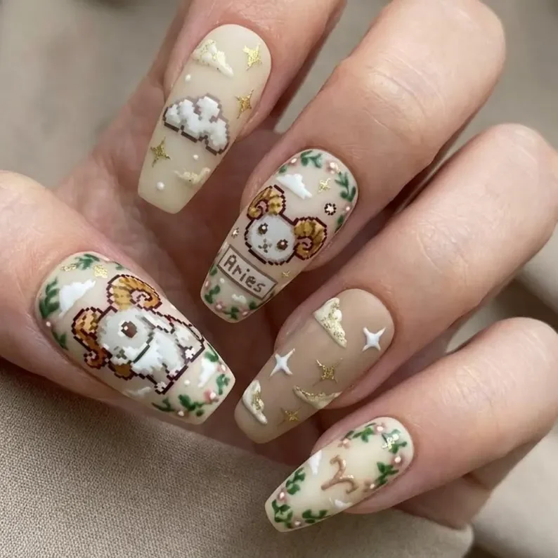 press on nails, custom press on nails, fake nails, Nails Art, stained glass nails, gold press on nails, 3d press on nails, luxury press on nails, handmade press on nails