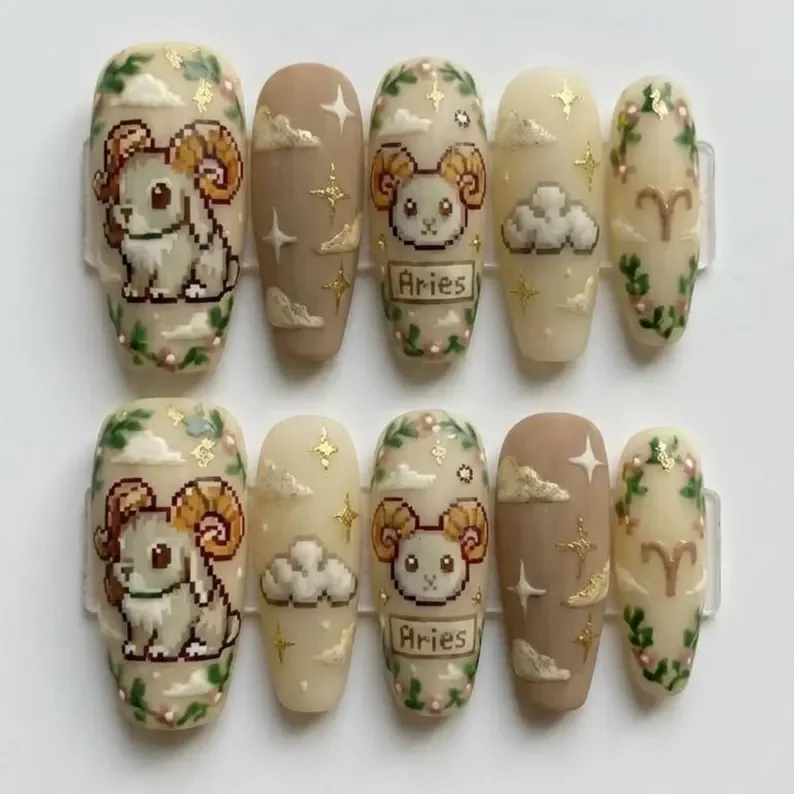 press on nails, custom press on nails, fake nails, Nails Art, stained glass nails, gold press on nails, 3d press on nails, luxury press on nails, handmade press on nails
