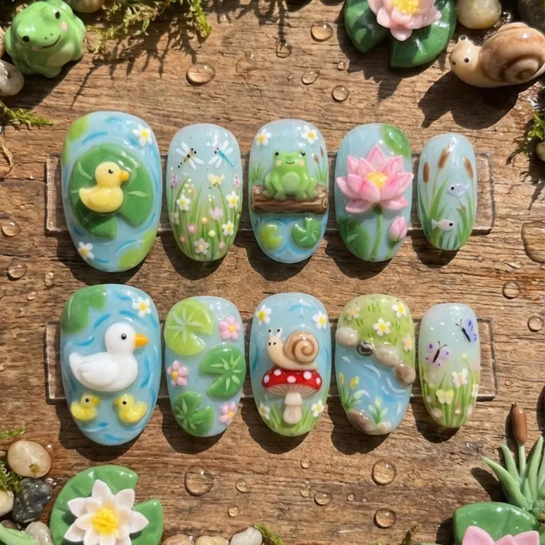 press on nails, custom press on nails, fake nails, Nails Art, stained glass nails, gold press on nails, 3d press on nails, luxury press on nails, handmade press on nails