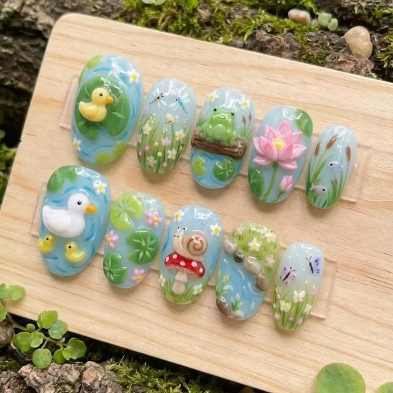 press on nails, custom press on nails, fake nails, Nails Art, stained glass nails, gold press on nails, 3d press on nails, luxury press on nails, handmade press on nails